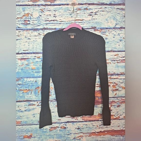 Clubmonaco Signature Ribbed Mock Neck Sweater SZ L - Picture 2 of 6